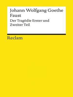 cover image of Faust. Der Tragödie Erster und Zweiter Teil